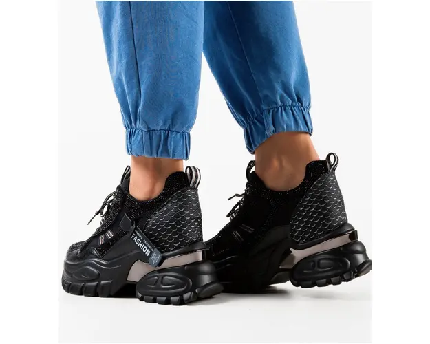 Sneakers dama Klamun Negre 2