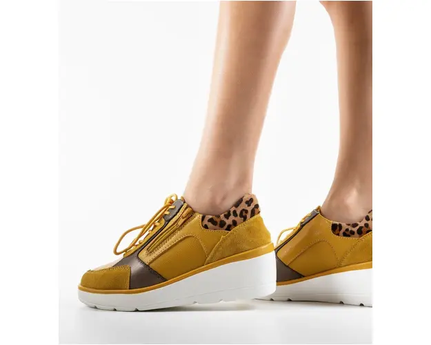 Sneakers dama Nysa Galbeni