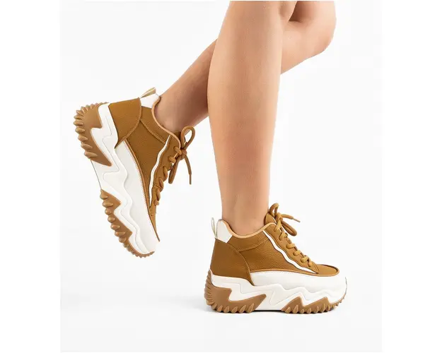 Sneakers dama Orangyna Camel