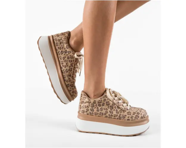 Sneakers dama Uggety Bej 2