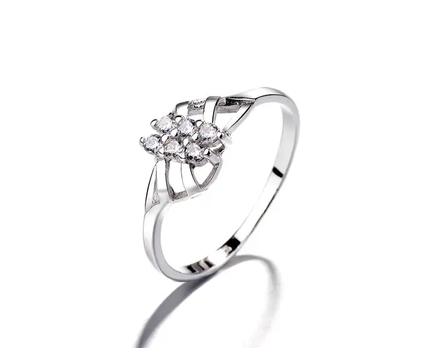 Inel argint 925, JW1379, model elegant cu pietre, placat cu rodiu