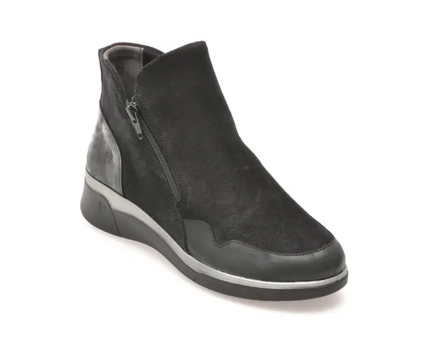 Ghete SUAVE negre, 19000, din piele intoarsa