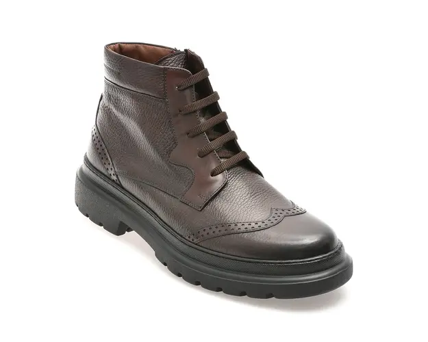 Ghete elegante LE COLONEL maro, 71908, din piele naturala