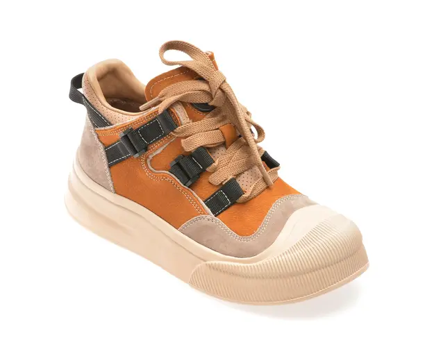 Ghete GRYXX galbene, 59683, din piele naturala