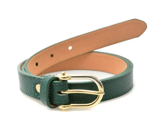 Curea EPICA verde, F31, din piele naturala
