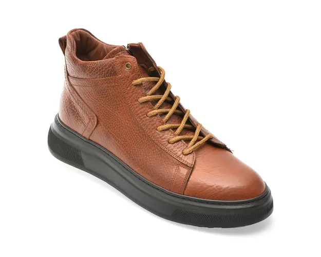 Ghete GRYXX maro, TRLE20, din piele naturala