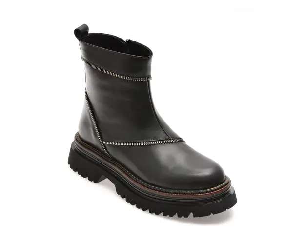 Ghete GRYXX negre, 4442824, din piele naturala