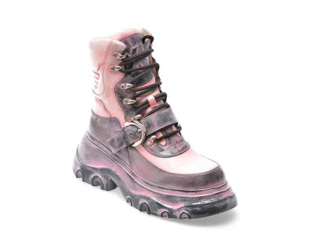 Ghete GRYXX roz, 662672, din piele naturala