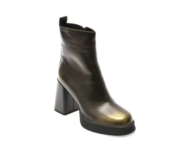 Botine GRYXX verzi, 2517, din piele naturala