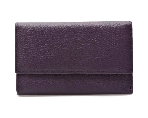 Portofel mov, 8283, din piele naturala