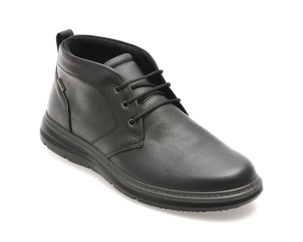 Ghete IMAC negre, 651449, din piele naturala