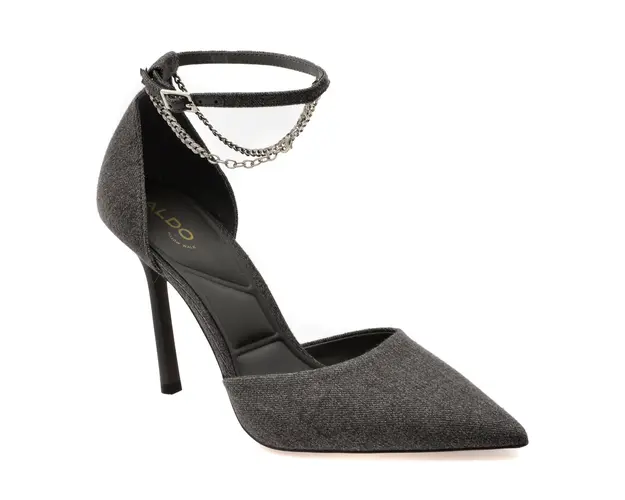 Pantofi eleganti ALDO gri, AURELINA 021, din material textil