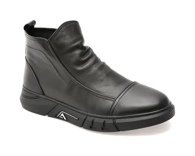 Ghete GRYXX negre, 19997, din piele naturala