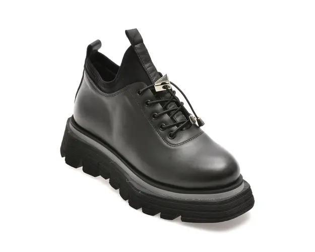Pantofi EPICA negri, 2280506, din piele naturala