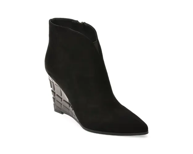 Botine elegante EPICA negre, AY2053, din piele intoarsa