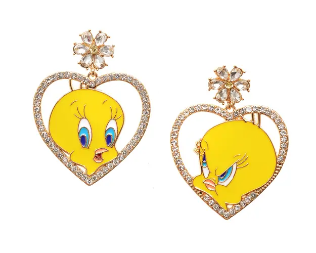 Cercei ALDO aurii, TWEETYEARRINGS 700, din metal