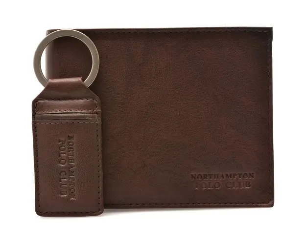 Portofel maro, 1021, din piele naturala