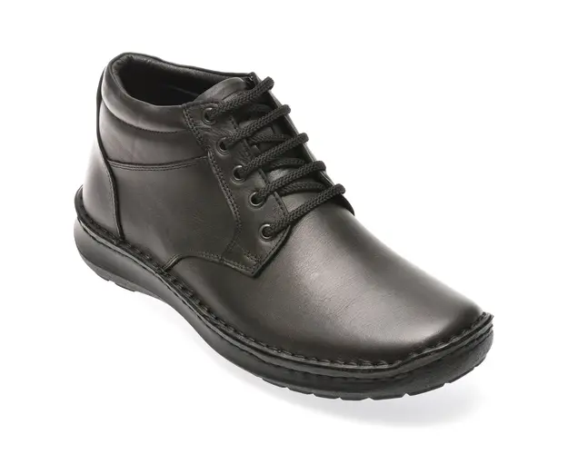 Ghete OTTER negre, 9591, din piele naturala