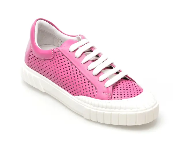 Pantofi GOLD DEER fucsia, 1187062, din piele naturala