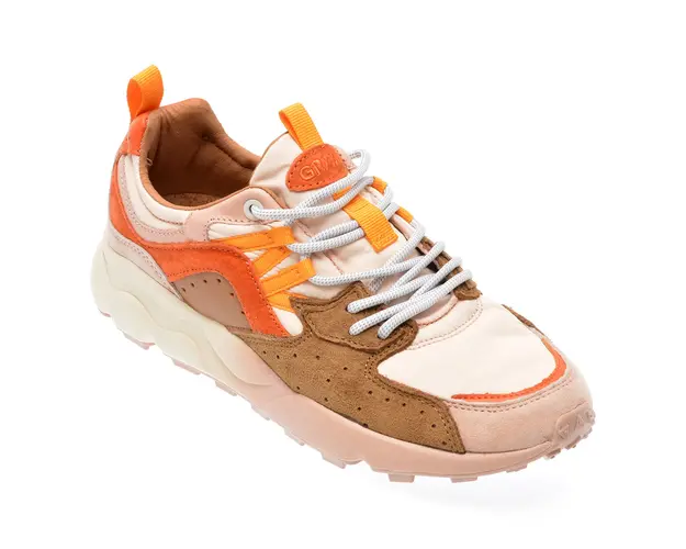Pantofi sport GRYXX portocalii, 23Y001, din material textil si piele naturala