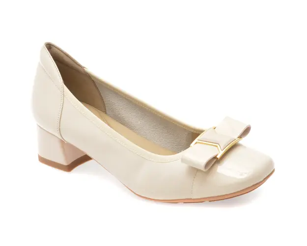 Pantofi EPICA bej, 5501, din piele naturala