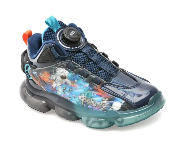 Ghete SELECTION KIDS bleumarin, 404, din piele ecologica lacuita