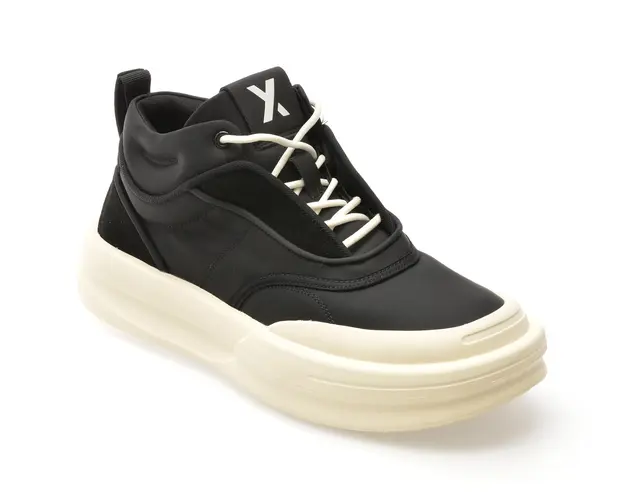 Ghete GRYXX negre, 1026, din piele naturala