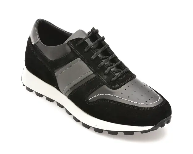 Pantofi OTTER negri, 2224, din piele naturala