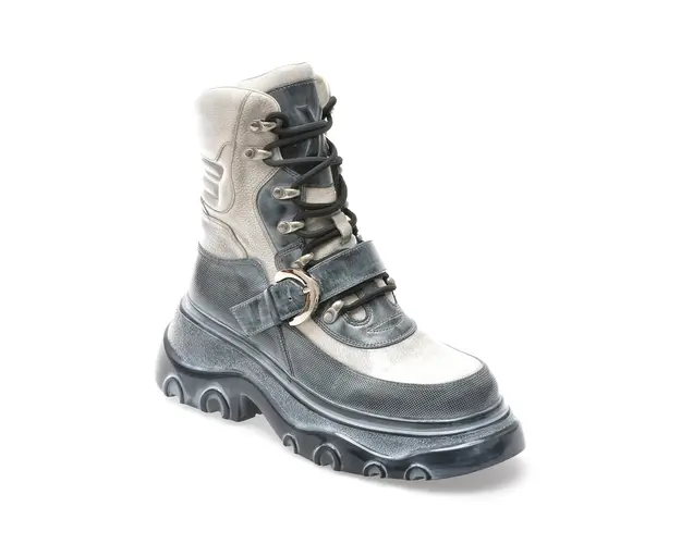 Ghete GRYXX gri, 662672, din piele naturala