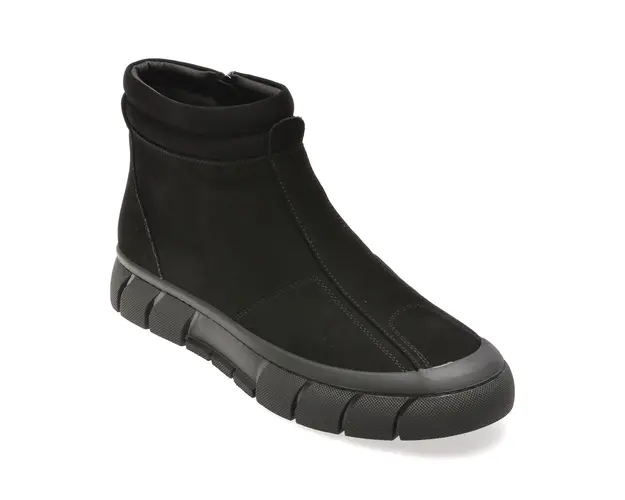 Ghete GRYXX negre, 3029, din piele intoarsa