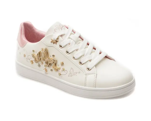 Pantofi ALDO albi, SOPOPULAR 950, din piele ecologica