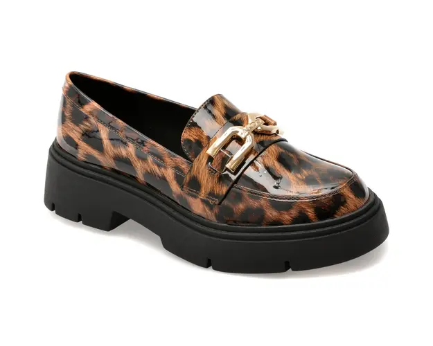 Mocasini ALDO maro, MAZEY 967, din piele ecologica