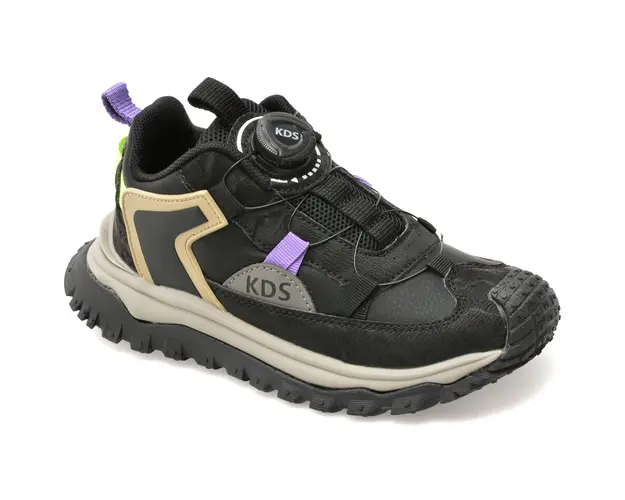 Pantofi sport SELECTION KIDS negri, 411, din piele naturala