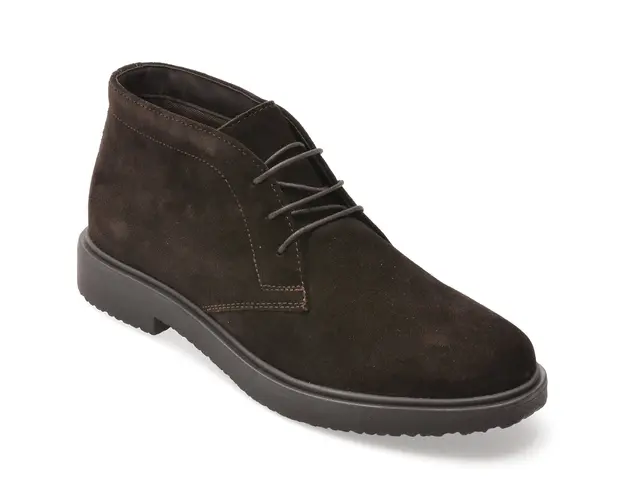 Ghete GEOX maro, U46H9A, din piele intoarsa