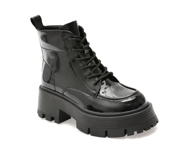 Ghete GRYXX negre, MX339, din piele naturala lacuita