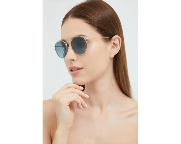 Ray-Ban ochelari de soare femei, culoarea auriu