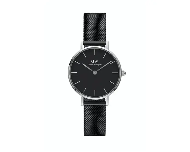 Daniel Wellington ceas Petite 28 Ashfield femei, culoarea negru