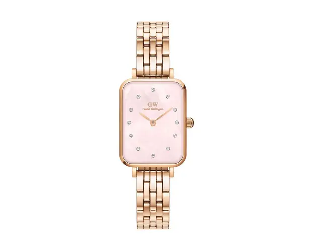 Daniel Wellington ceas Quadro Lumine 20x26 Link femei, culoarea auriu