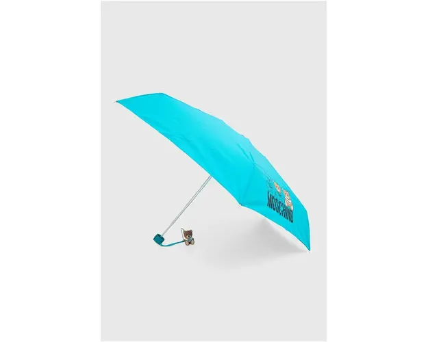 Moschino umbrela culoarea turcoaz, 8061 SUPERMINIA