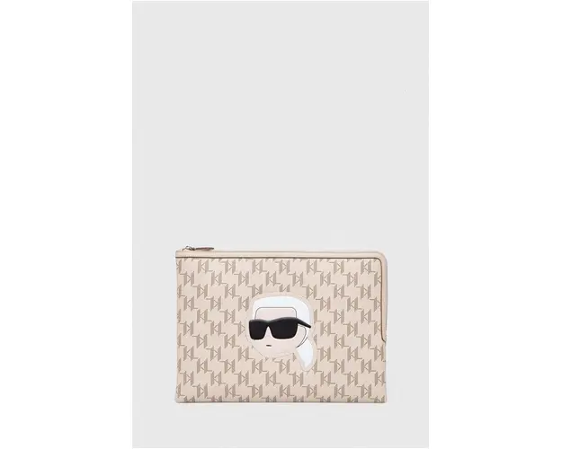 Karl Lagerfeld husa laptop culoarea bej