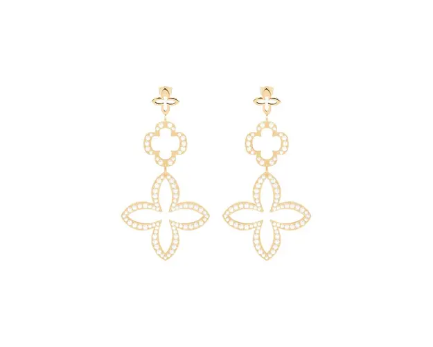 Lilou cercei placati cu aur Les Trésors de 215/KOL/70/BIC/PO