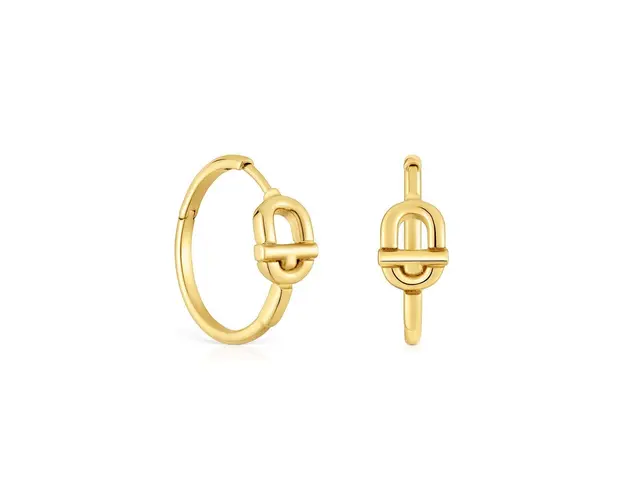 Tous cercei din argint placat cu aur 1004094900