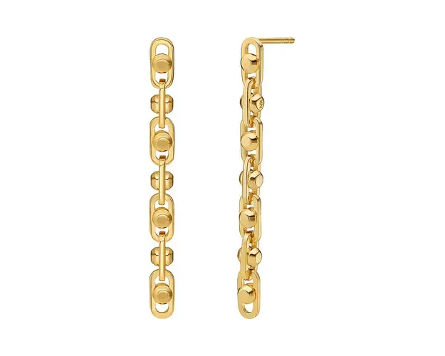 Michael Kors cercei din argint placat cu aur