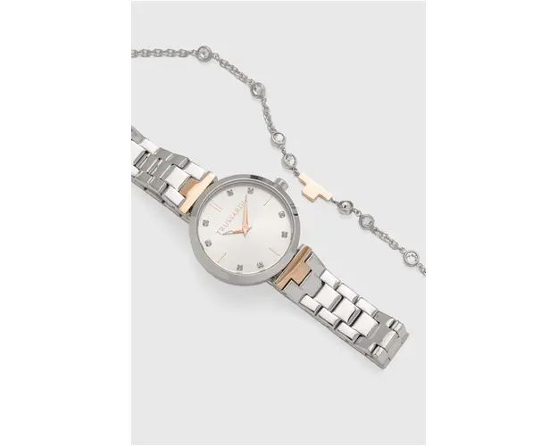 Trussardi ceas si bratara culoarea argintiu, R2453164508
