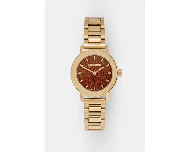 Missoni ceas femei, culoarea auriu, MWECA0423