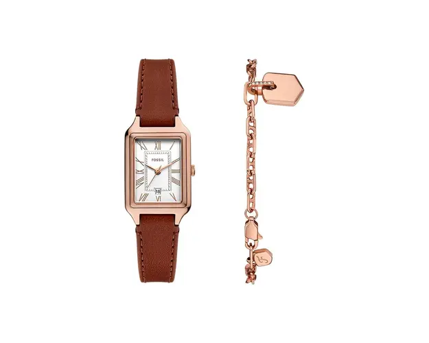 Fossil ceas si bratara culoarea auriu, ES5377SET