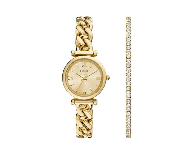 Fossil ceas si bratara culoarea auriu, ES5387SET