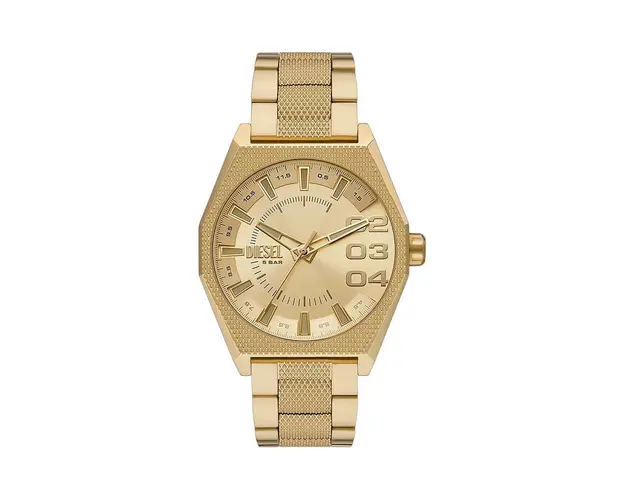 Diesel ceas barbati, culoarea auriu