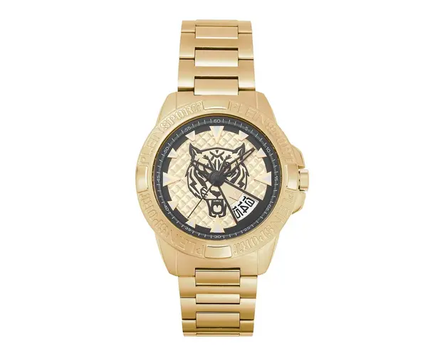 PLEIN SPORT ceas barbati, culoarea auriu