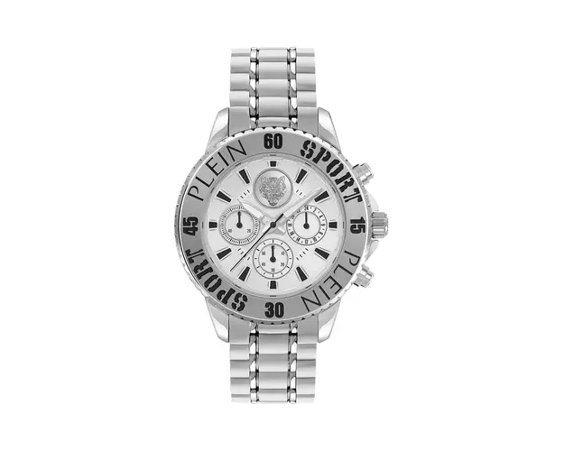 PLEIN SPORT ceas barbati, culoarea argintiu, PSMEA0424